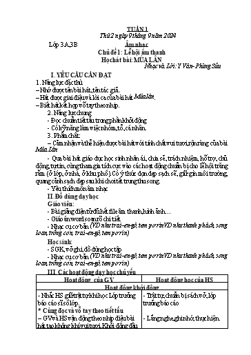 Kế hoạch bài dạy Âm Nhạc 1+3+4+5, Đạo Đức 1, HĐTN 1 - Tuần 1 (NH 2024-2025)(GV: Phạm Thị Thanh Tú)