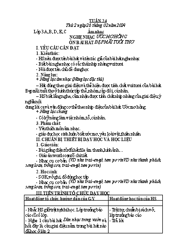 Kế hoạch bài dạy Âm Nhạc 3, Đạo Đức 1+2 - Tuần 24 (NH 2023-2024)(GV: Phạm Thị Thanh Tú)
