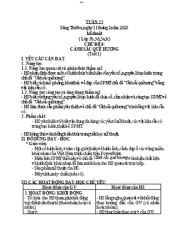 Kế hoạch bài dạy Mĩ Thuật 1+2+5, GDTC 1, Công Nghệ 3, Kĩ Thuật 4 - Tuần 22 (NH 2024-2025)(GV: Cao Thị Minh Tình)