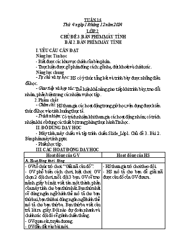 Kế hoạch bài dạy Tin Học 2+3+4+5 - Tuần 15, NH 2024-2025 (GV: Nguyễn Thị Ngọc Liễu)