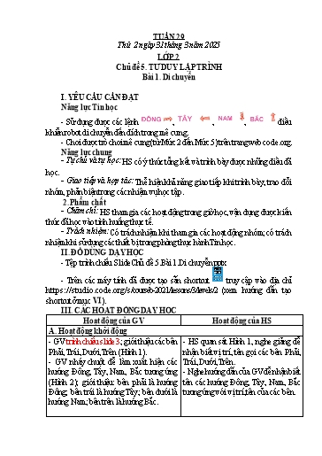 Kế hoạch bài dạy Tin Học 2+3+4+5 - Tuần 29, NH 2024-2025 (GV: Nguyễn Thị Ngọc Liễu)
