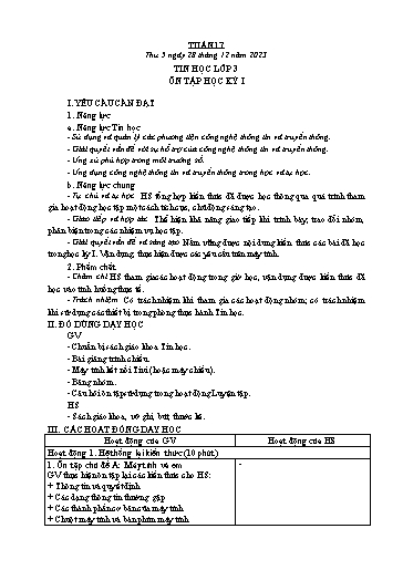Kế hoạch bài dạy Tin Học 3+4+5 - Tuần 17, NH 2023-2024 (GV: Nguyễn Thị Ngọc Liễu)