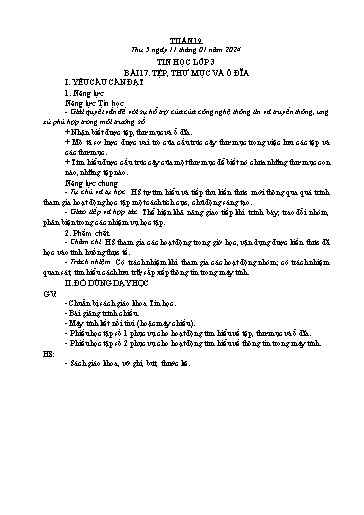 Kế hoạch bài dạy Tin Học 3+4+5 - Tuần 19, NH 2023-2024 (GV: Nguyễn Thị Ngọc Liễu)