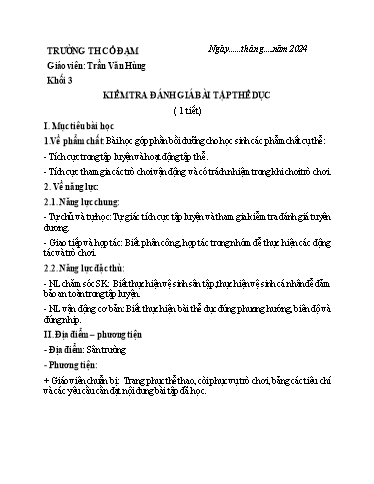Kiểm tra đánh giá bài tập thể dục Khối Lớp 3 (GV: Trần Văn Hùng)